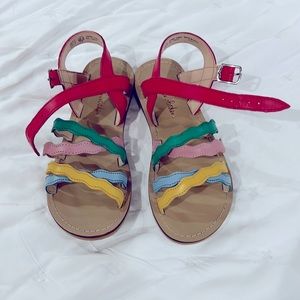 NEW NEVER WORN MINI BODEN SANDALS SZ 33